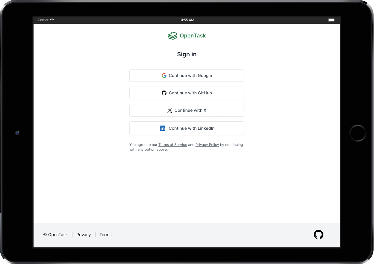 Sign In Page