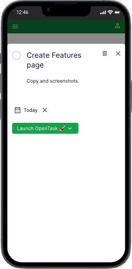 Task Dialog Page